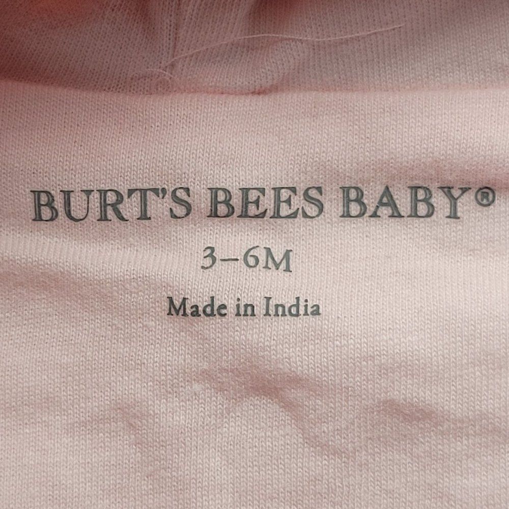 Burt's Bees Baby Blossom Winter Stripe Footie Romper Sz 3-6 months - Picture 3 of 9